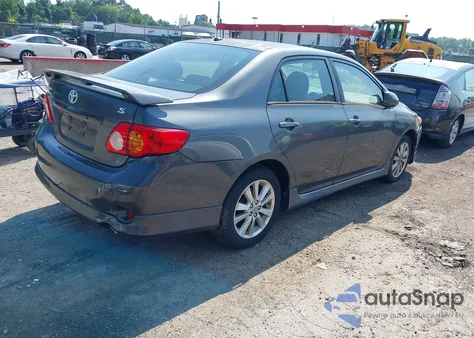 2010 Toyota Corolla S из США, поврежденный, VIN 2T1BU4EE2AC299801